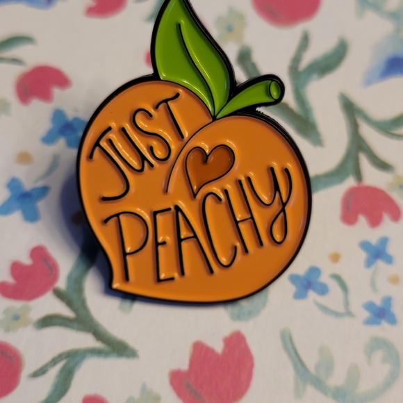 Just Peachy Enamel Pin - Picture 9 of 11